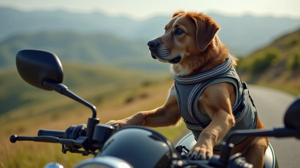 Comment transporter votre grand chien en toute sécurité à moto