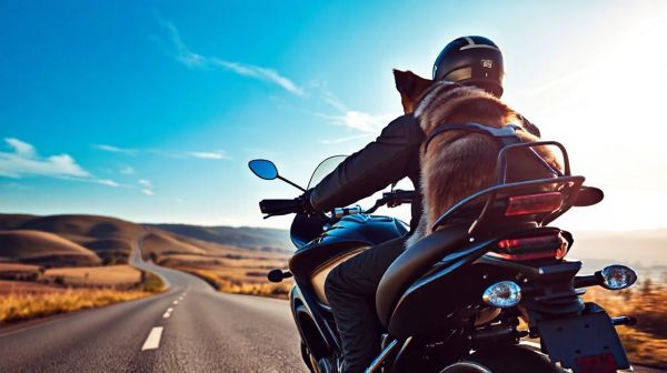 Top astuces pour assurer un trajet moto sûr avec un grand chien